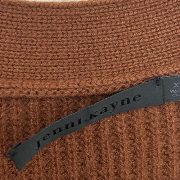 Jenni Kayne cashmere brown sweater size XS oversized - Picture 4 of 6